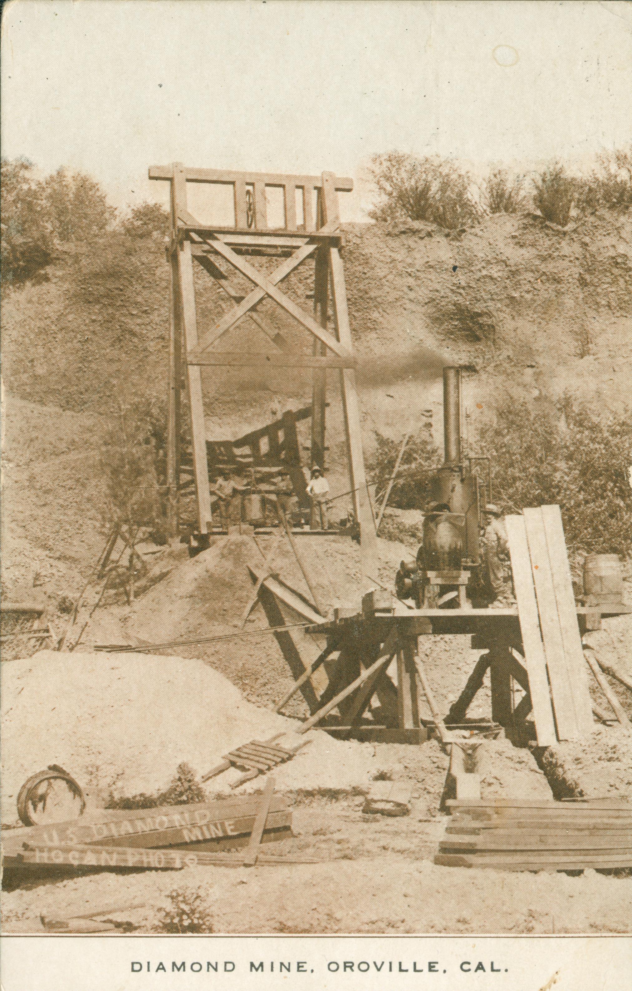 Shows the exterior of the Diamond Mine