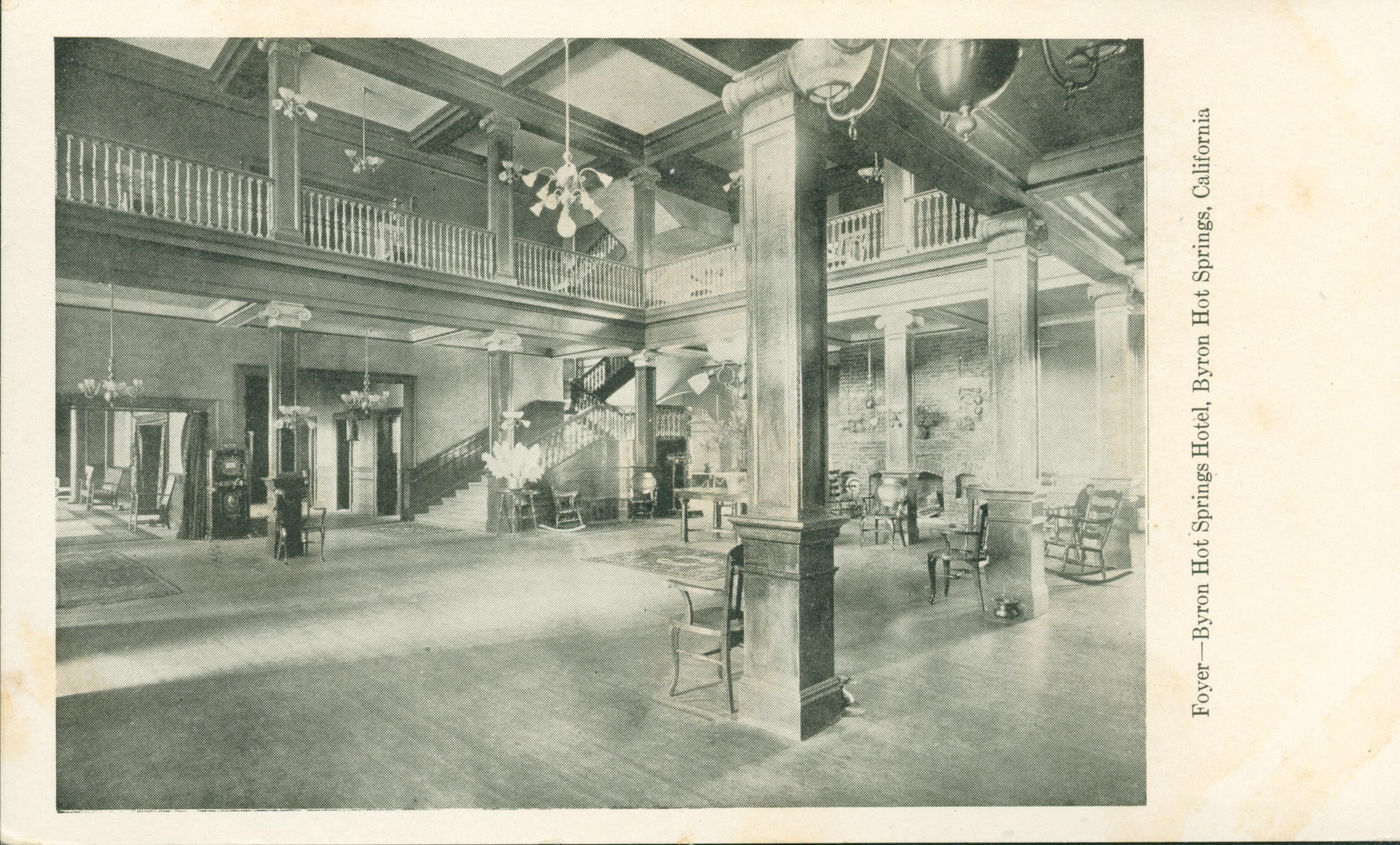 Interior view of the Byron Hot Springs Hotel