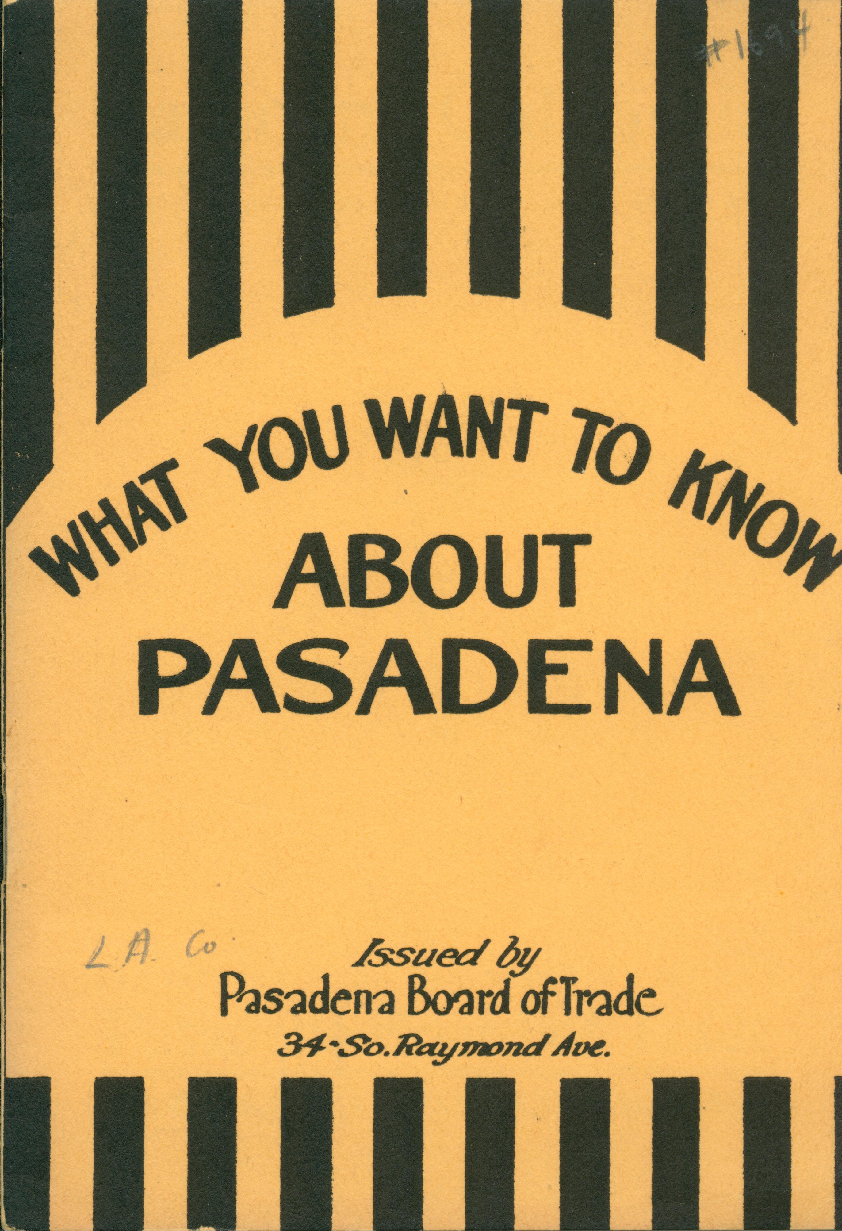 Striped front cover with title information