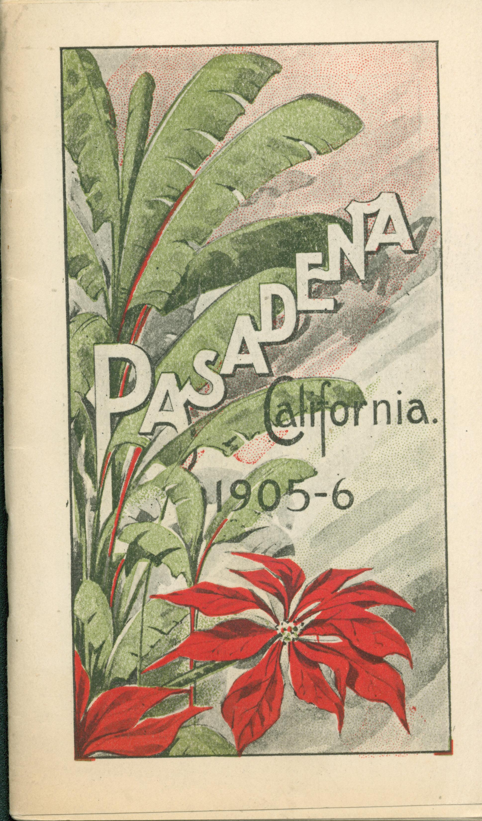 Front cover shows banana trees and poinsettias