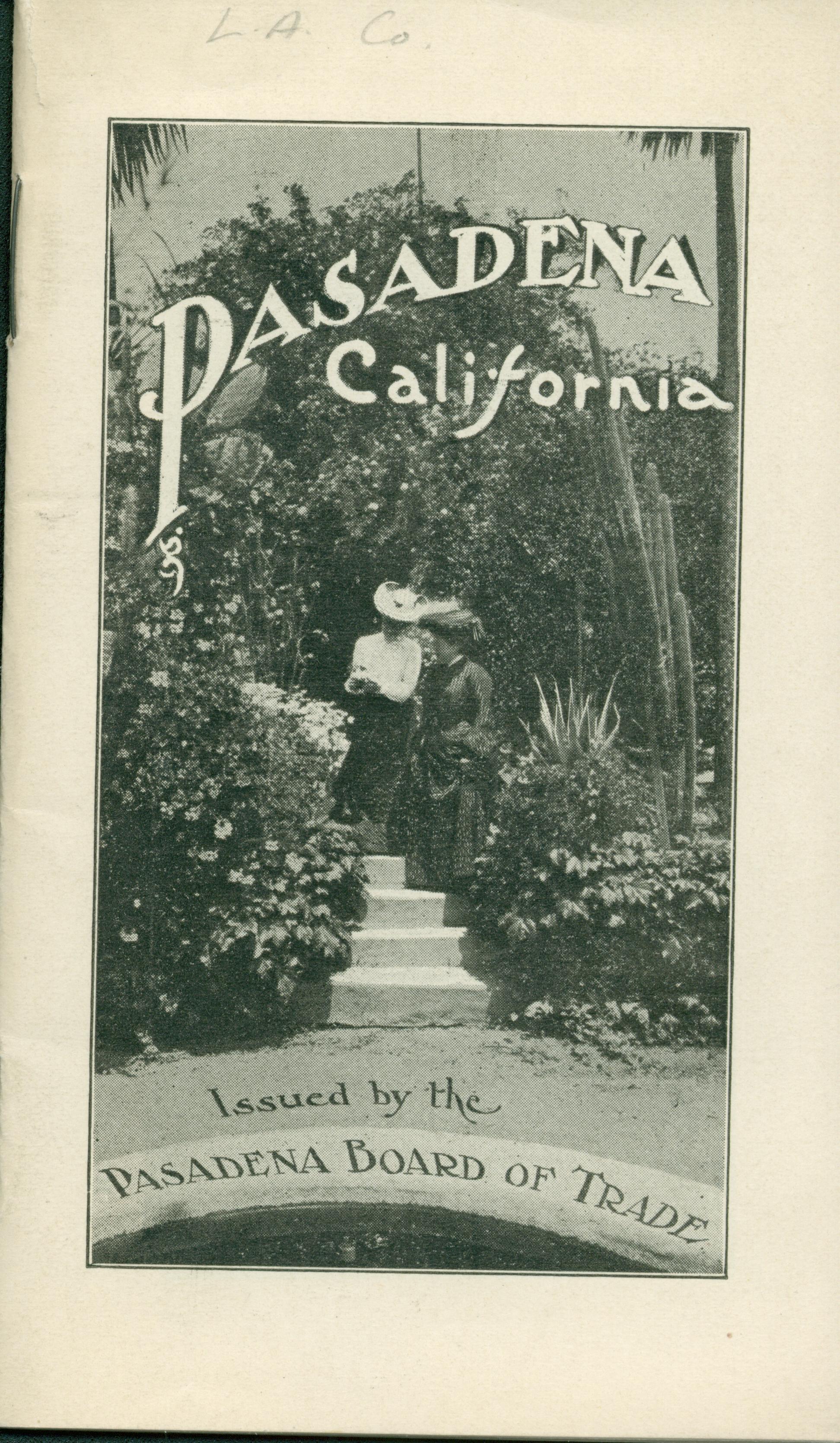 Front cover shows two women on stairs in a garden
