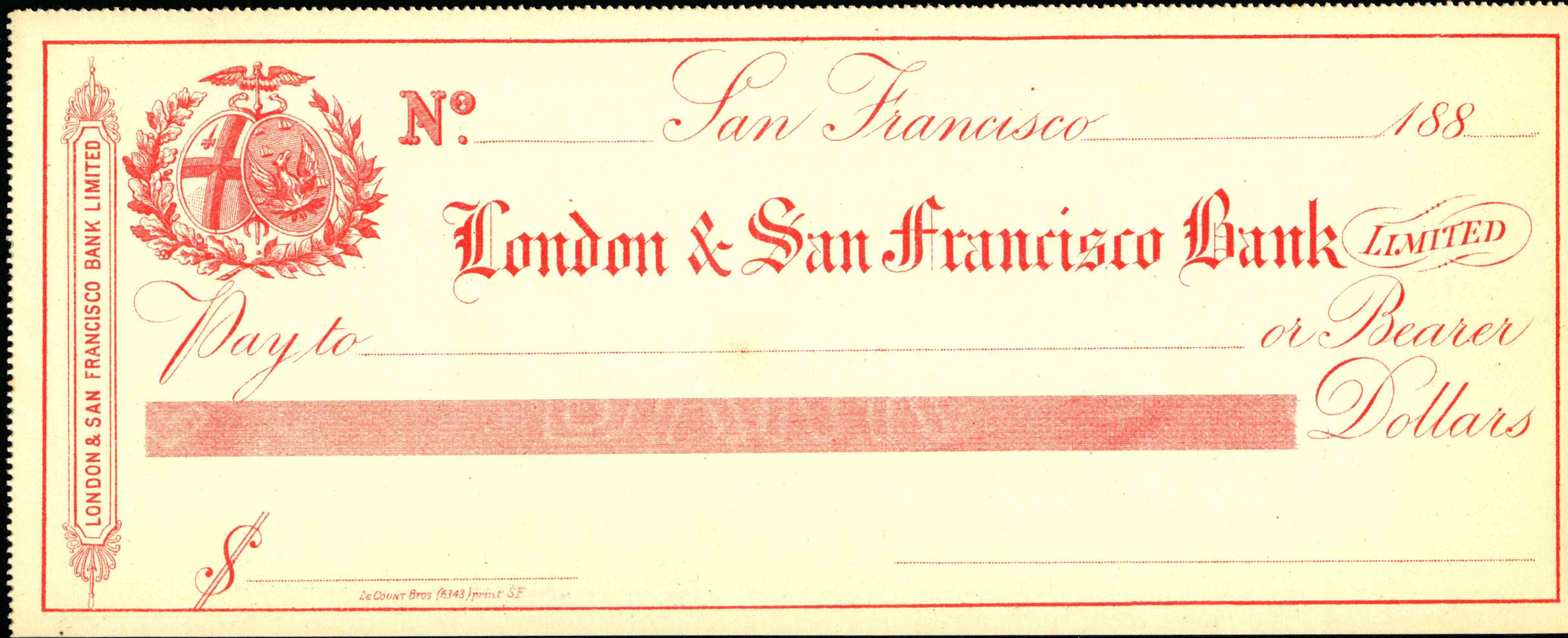 Left hand side London & San Francisco Bank Limited
