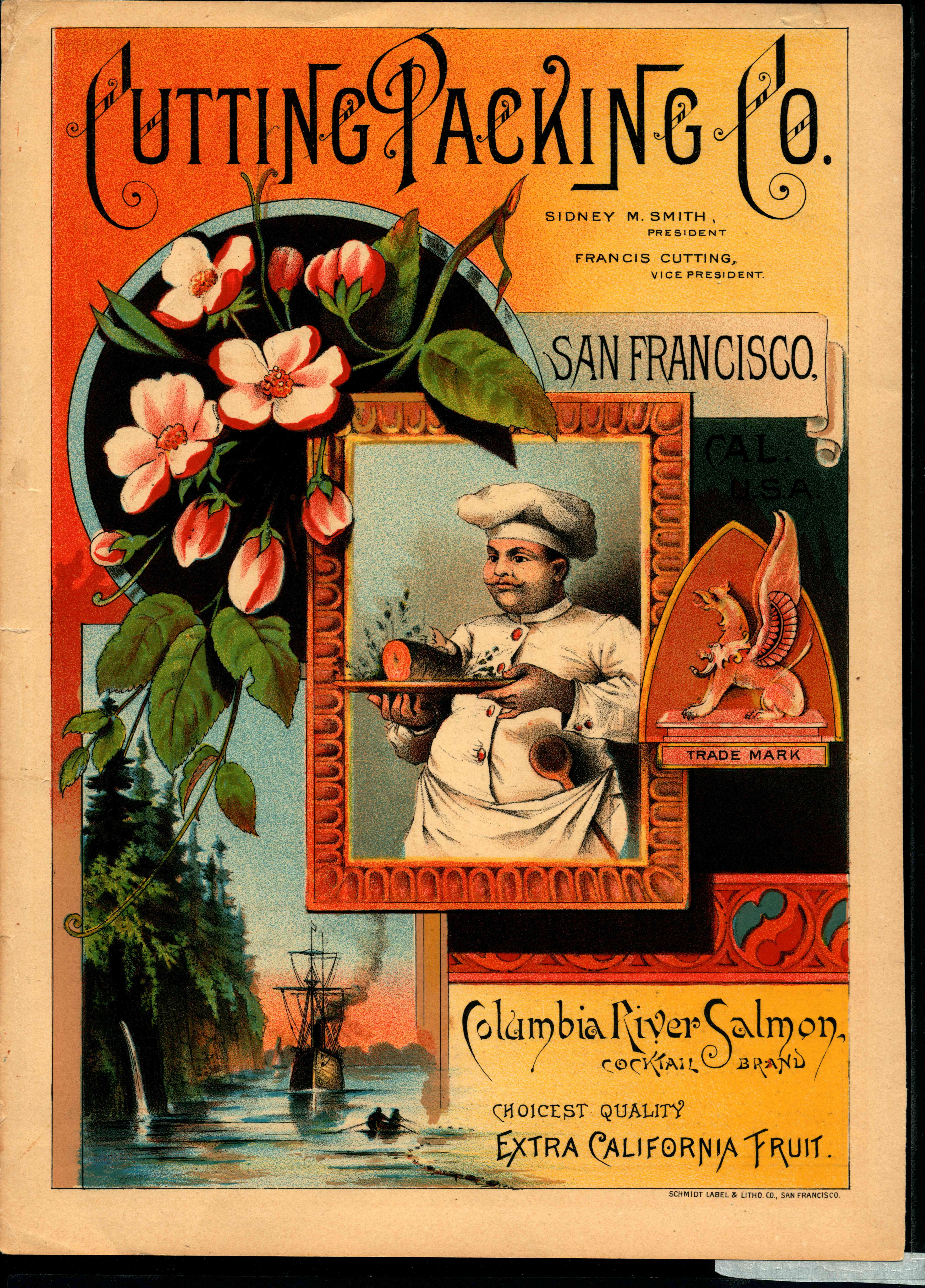 circa 1930 Advertising Poster San Bernardino California Carl Schmidt Art