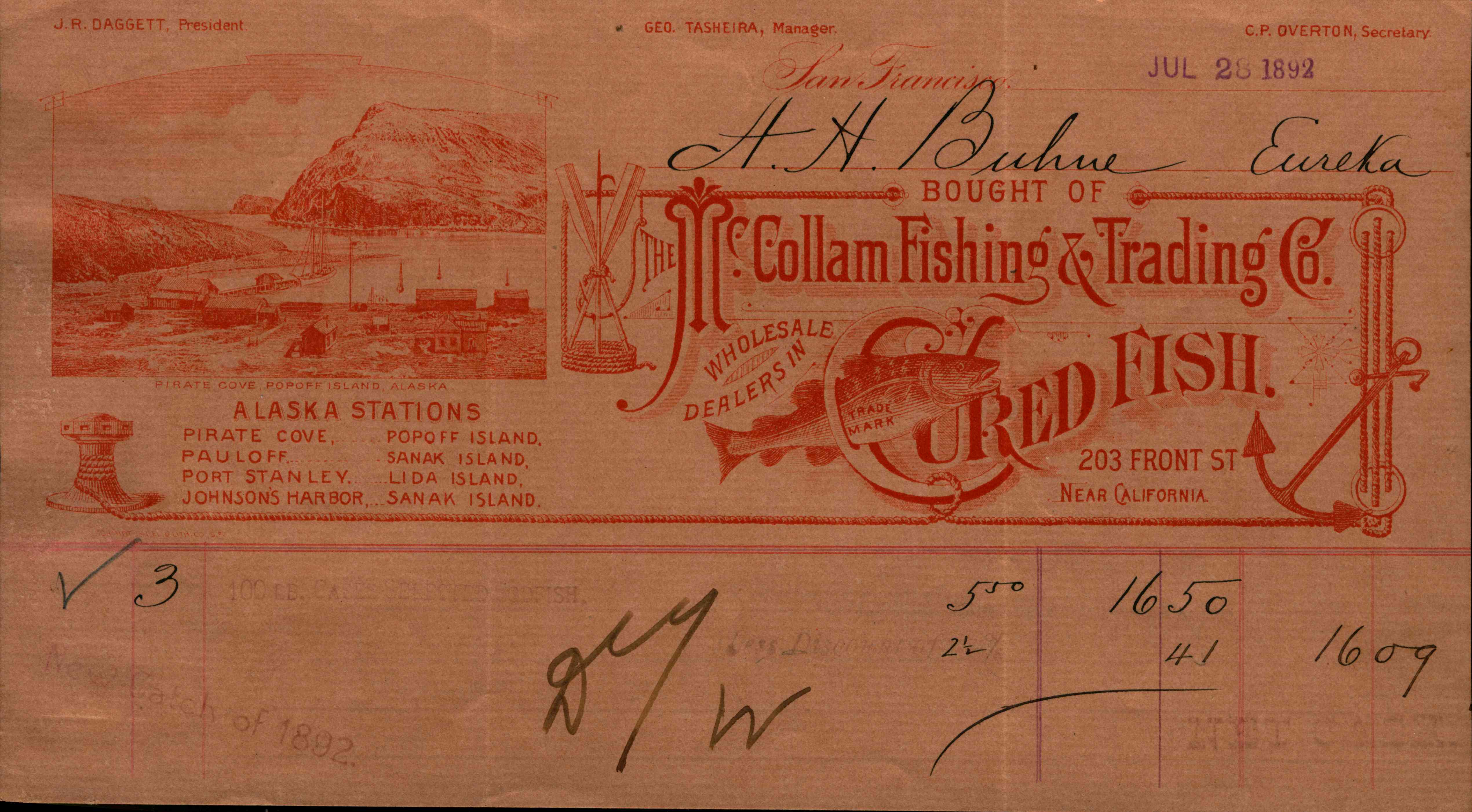 Receipt for cured fish