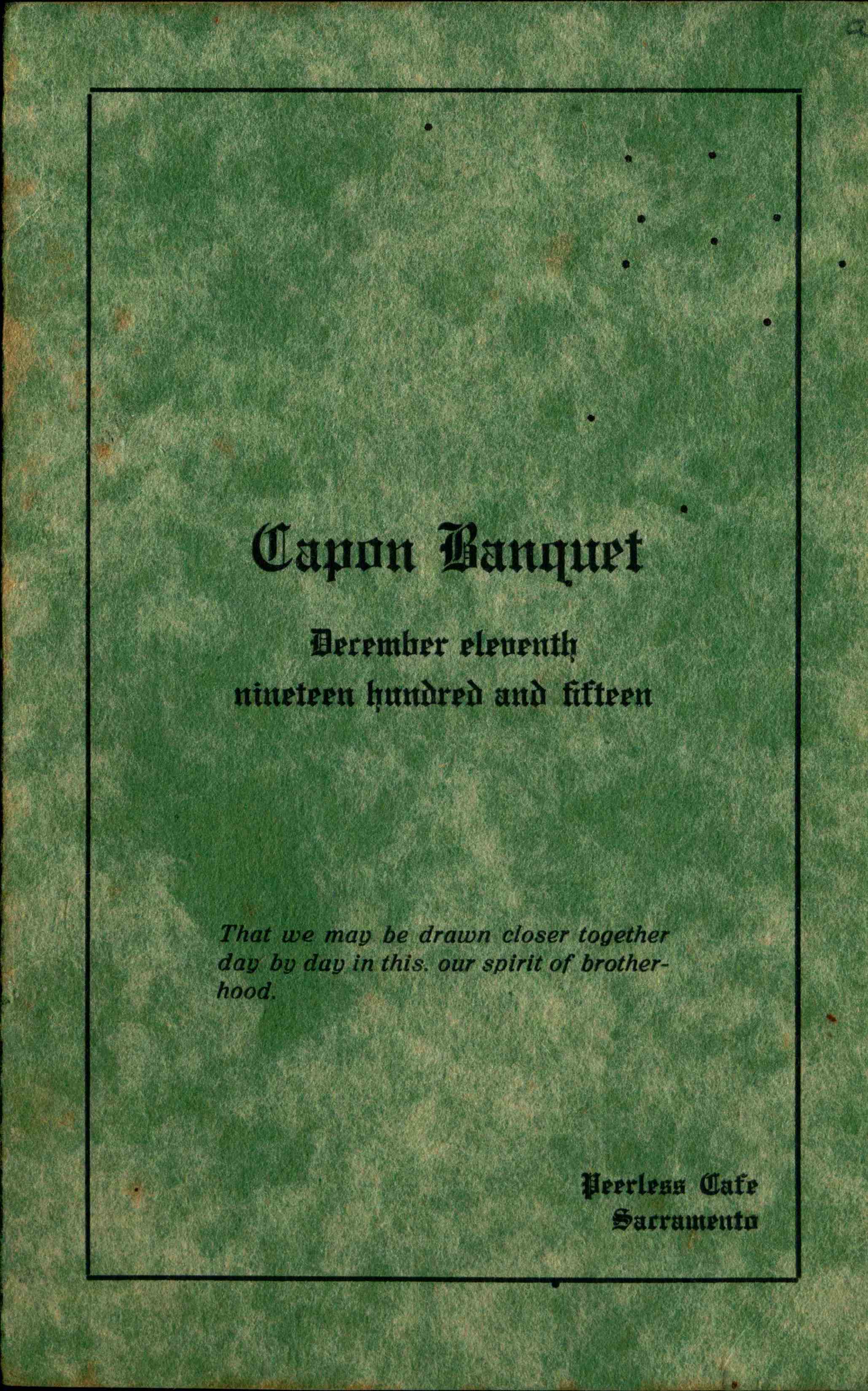 Capon Banquet