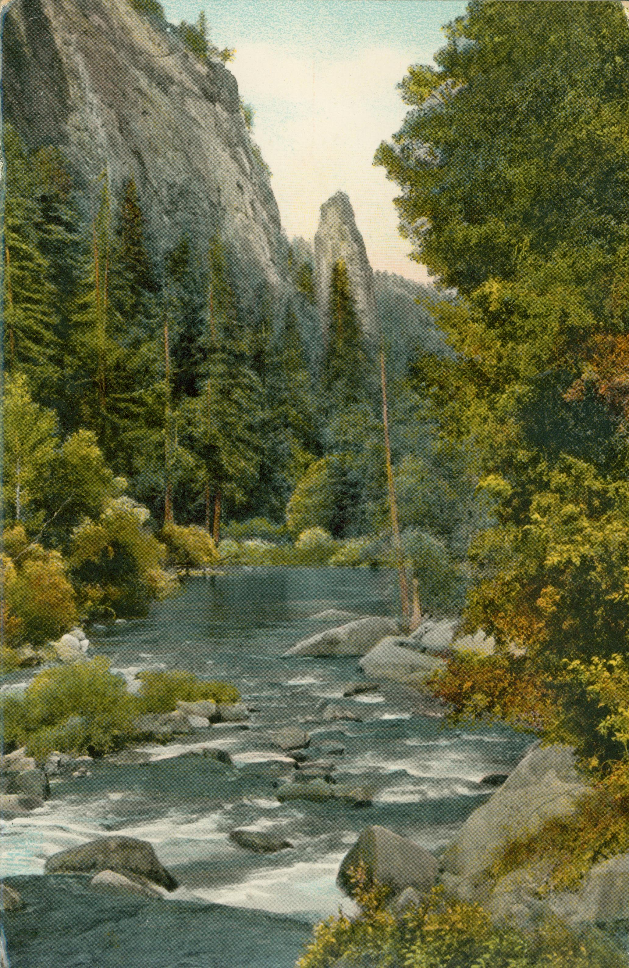 Shows the Merced River